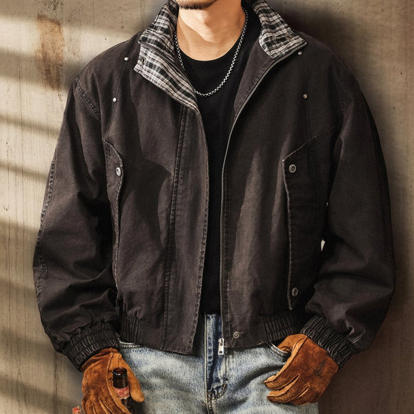 Classic Check Collar Jacket P1820